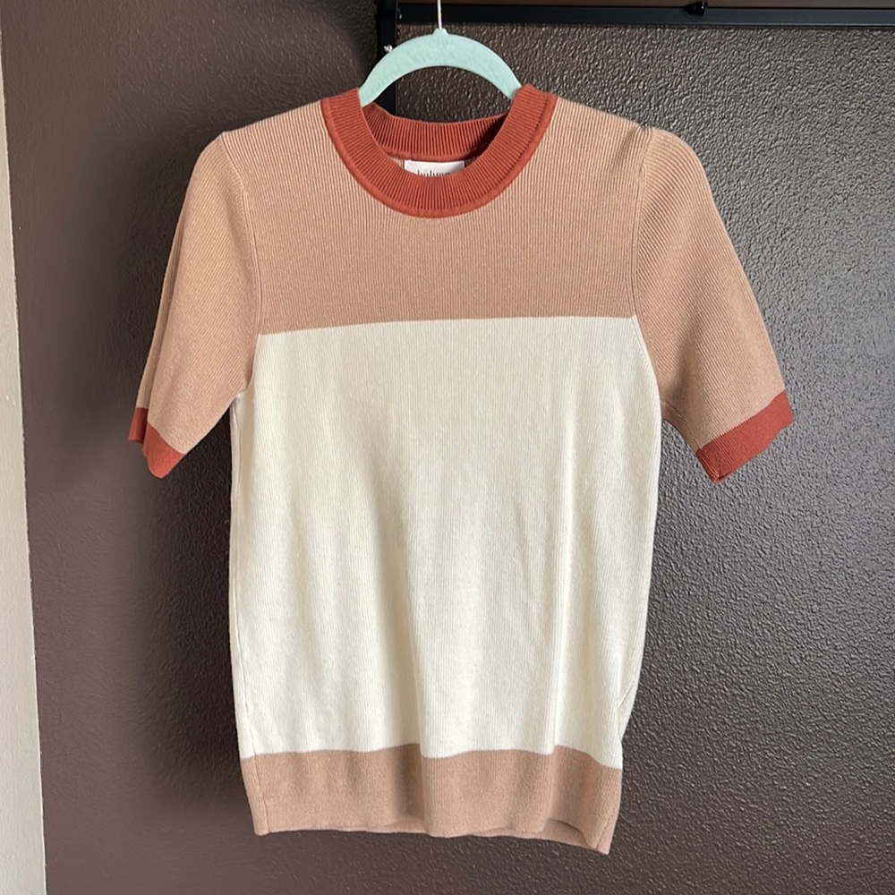 Bohme short-sleeve sweater-style top